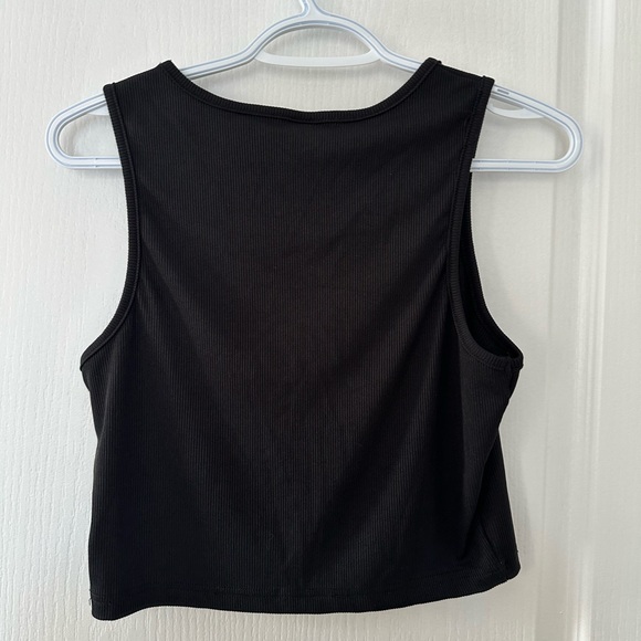 SHEIN Black Ribbed Tank Top - Picture 2 of 3